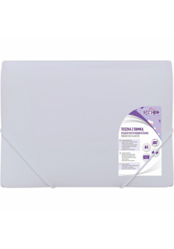 Teczka z gumką A4 PP pastel liliowa STRIGO