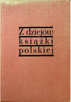 Z dziejów książki polskiej