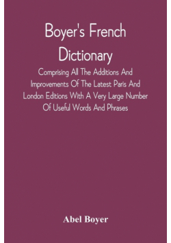 Boyer'S French Dictionary
