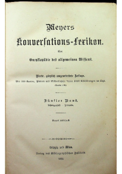 Mejers konversations Lexikon tom 5  1890 r.