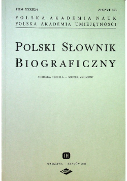 Polski słownik biograficzny tom XXIX / 4 zeszyt 163
