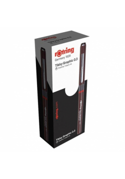 Cienkopis Tikky 0,3mm czarny (12szt)