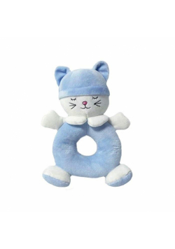 Grzechotka kotek niebieski 18cm
