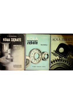 Koła zębate zestaw tom I do III