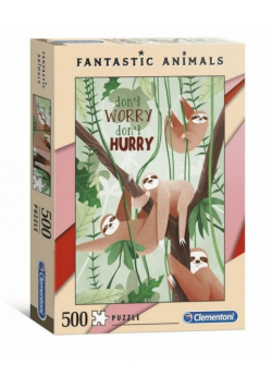 Puzzle 500 Fantastic Animals Leniwce