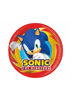 Talerzyki papierowe Sonic 20cm 8szt