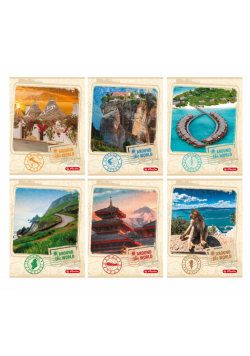 Zeszyt A5/80K kratka Around The World (5szt)