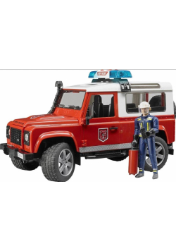 Land Rover Defender straż pożarna + strażak