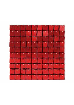 Panel dekoracyjny czerwony 30x30cm