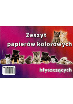 Zeszyt papierów kolorowych A5 błyszczących