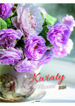 Kalendarz 2024 Ścienny Kwiaty