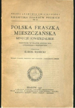 Polka fraszka mieszczańska