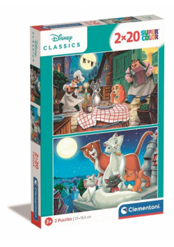 Puzzle 2x20 Super Kolor Disney Animals