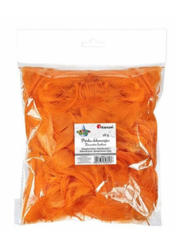 Piórka puch 16g pomarańczowe