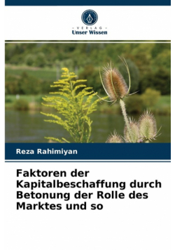 Faktoren der Kapitalbeschaffung durch Betonung der Rolle des Marktes und so