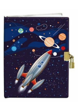 Pamiętnik z kłódką 13x18 Kosmos 60K gładki