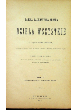 Kryspa Dzieła wszystkie Tom I 1877 r.