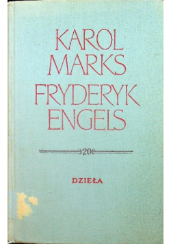 Marks Engels Dzieła tom 20