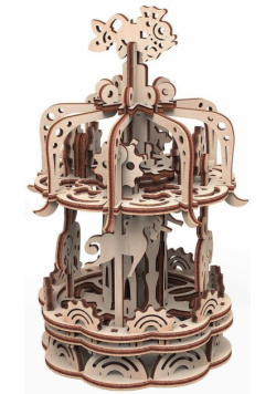 Puzzle Drewniane 3D Karuzela S