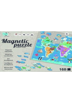 Puzzle magnetyczne Mapa Świata