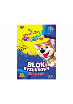 Blok rysunkowy A4 100g 20 arkuszy Astrino 10 sztuk