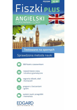 Angielski. Czasowniki i czasy. Fiszki PLUS
