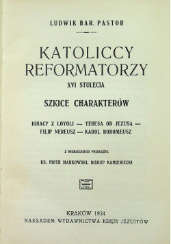 Katoliccy Reformatorzy 1924 r.