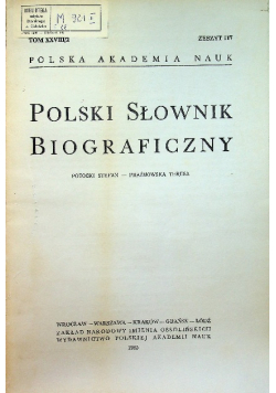Polski słownik biograficzny tom XXVII / 2 zeszyt 117