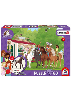 Puzzle 60 Schleich Spotkanie klubu jeździeckiego