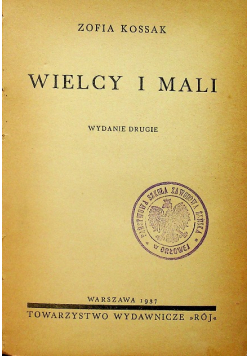 Wielcy i mali 1937 r.