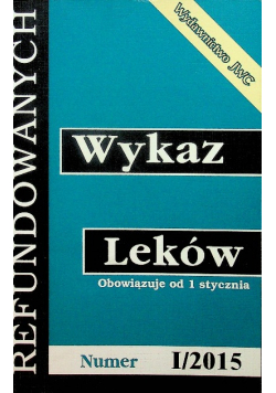 Wykaz leków Numer I / 2015
