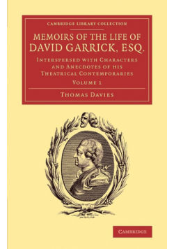 Memoirs of the Life of David Garrick, Esq.