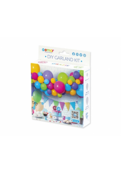 Girlanda balonowa DIY kolorowa 65 balonów + taśma
