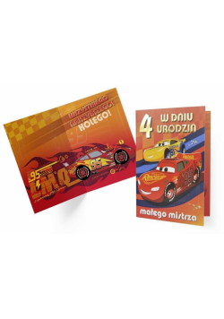 Karnet B6 DS-033 Urodziny 4 Auta