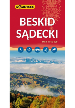 Mapa turystyczna - Beskid Sądecki 1: 50 000 w.2023