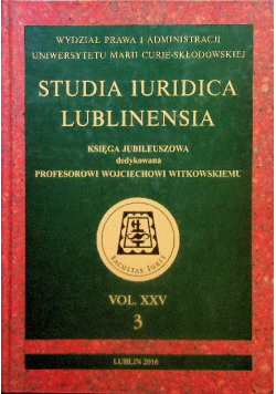 Studia Iuridica Lublinensia Vol XXV 3