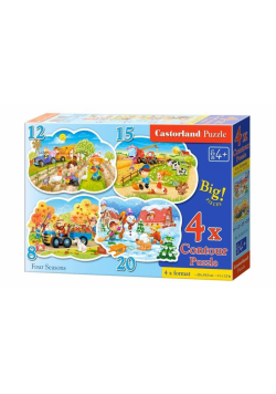 Puzzle x 4 - Cztery pory roku CASTOR