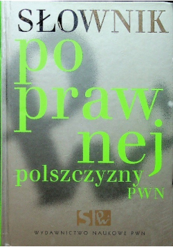 Słownik poprawnej polszczyzny PWN z CD