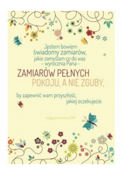 A Kartka składana - Jestem bowiem świadomy Motyle