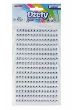 Dżety samoprzylepne srebrne 4mm 240szt