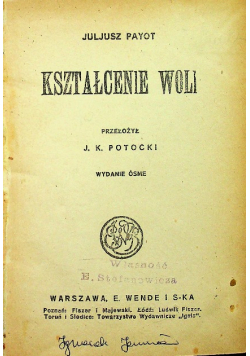 Kształcenie Woli 1919 r.