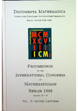 Documenta mathematica vol II Invited Lectures