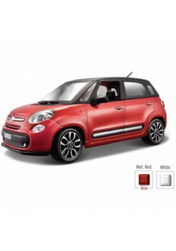 Fiat 500L 1:24 czerwony BBURAGO