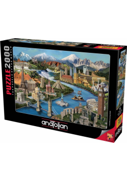 Puzzle 2000 Słynne zabytki