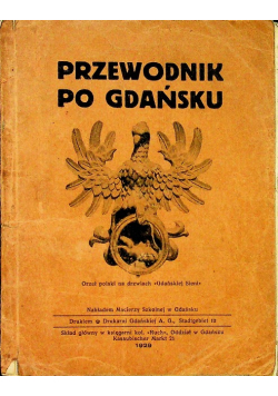 Przewodnik po Gdańsku 1929 r.