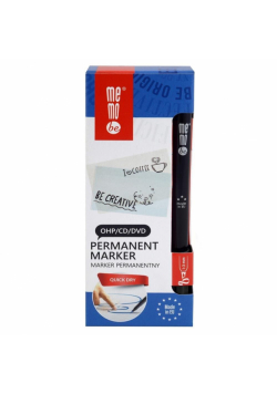 Marker permanentny 1-3mm czarny (10szt) MemoBe