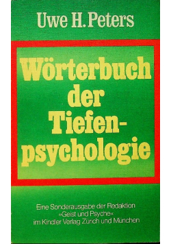 Worterbuch der Tiefenpsychologie