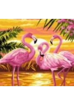 Malowanie po numerach - Flamingi 40x50cm