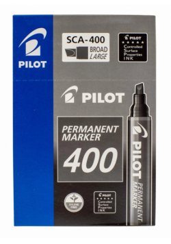 Marker pernamentny PILOT SCA 400 czarny 12 sztuk