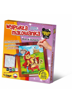 Wypukła malowanka Bajka - Kot w butach